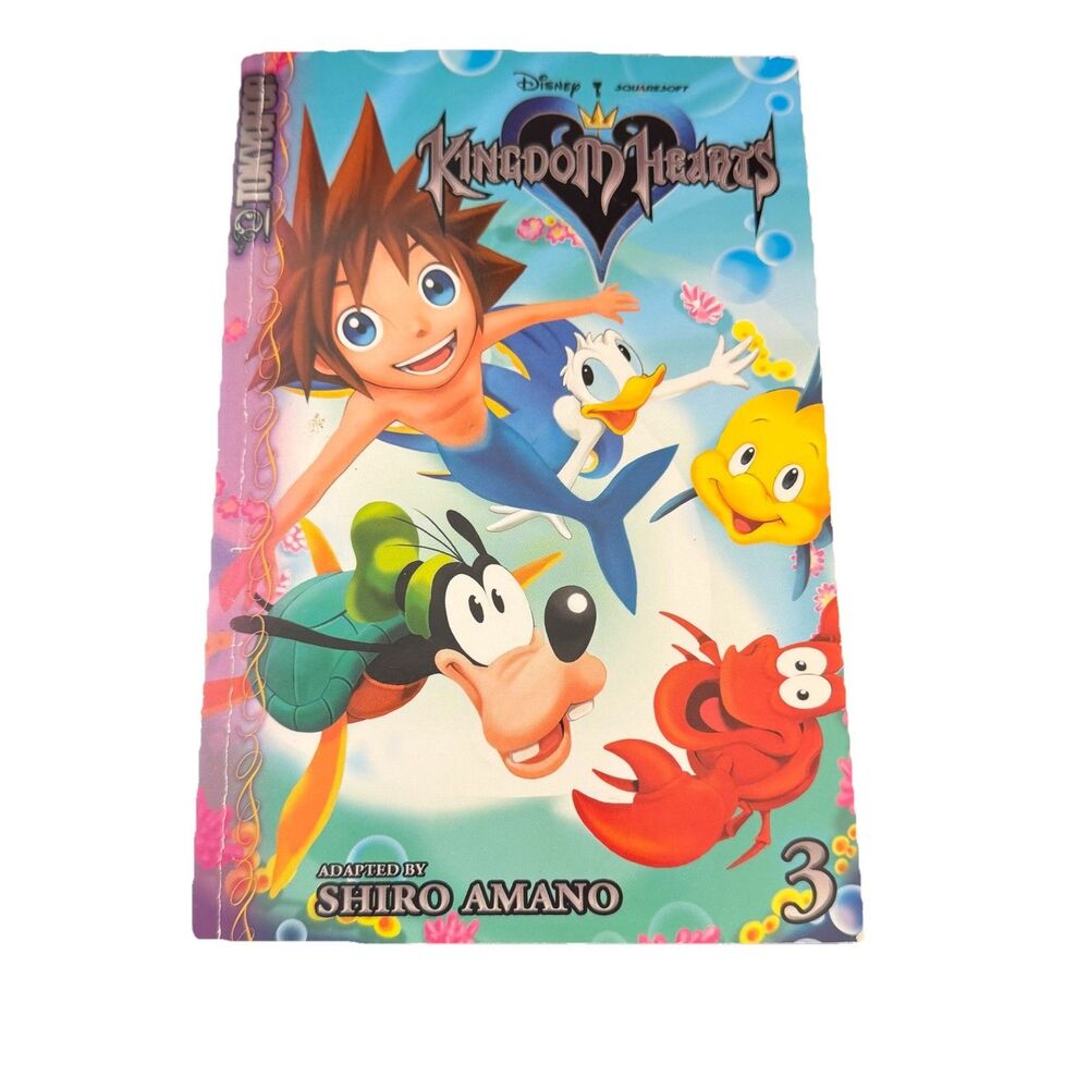 Kingdom Hearts, Vol. 3 - Paperback Adapted By Amano, Shiro Tokyopop Manga GOOD